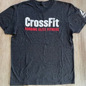 Reebok CrossFit Level One T-Shirt - Medium - Charcoal - Heather